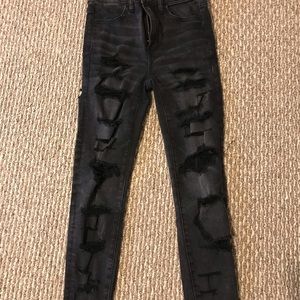 American Eagle Distressed Black Jeans